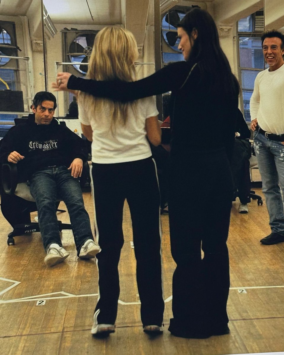 KChenoweth's tweet photo. POP-U-LAR ✨💖🪄
#Popular rehearsals… many many moons ago. Having the best time on this trip down memory lane. One week until it’s officially #Wicked20!! 
@idinamenzel @WICKED_Musical https://t.co/LGjwQSyob6