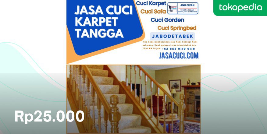 Coba cek ini, deh: "Cuci Karpet Tangga menggunakan Mesin Pencuci Karpet Sofa Springbed" Rp25.000 di toko andclean Tokopedia. Bisa bebas ongkir, lho.
tokopedia.com/andclean-jasac…
