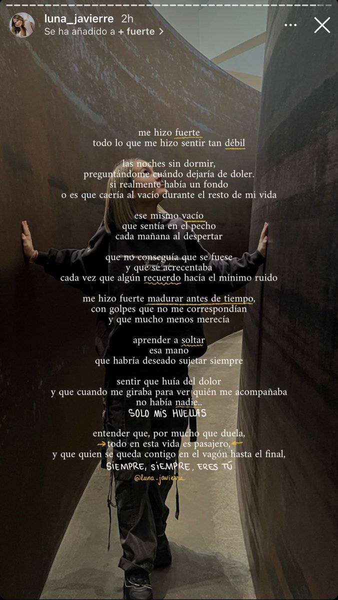 me hizo fuerte lo que también me hizo más débil