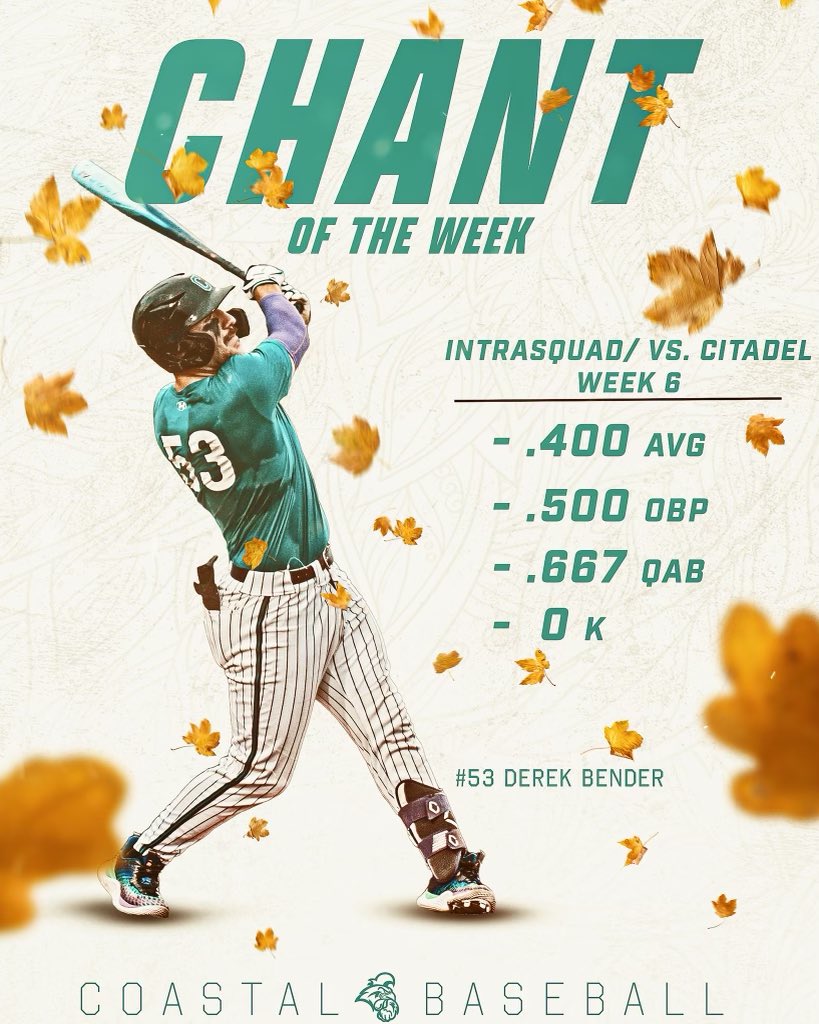 Derek Bender is the final Chant of the Week this Fall!