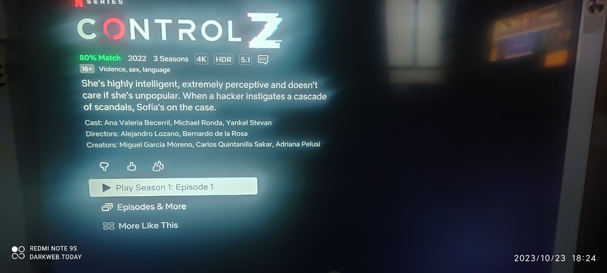 ADanielHill's tweet image. Now watching #controlZ @netflix