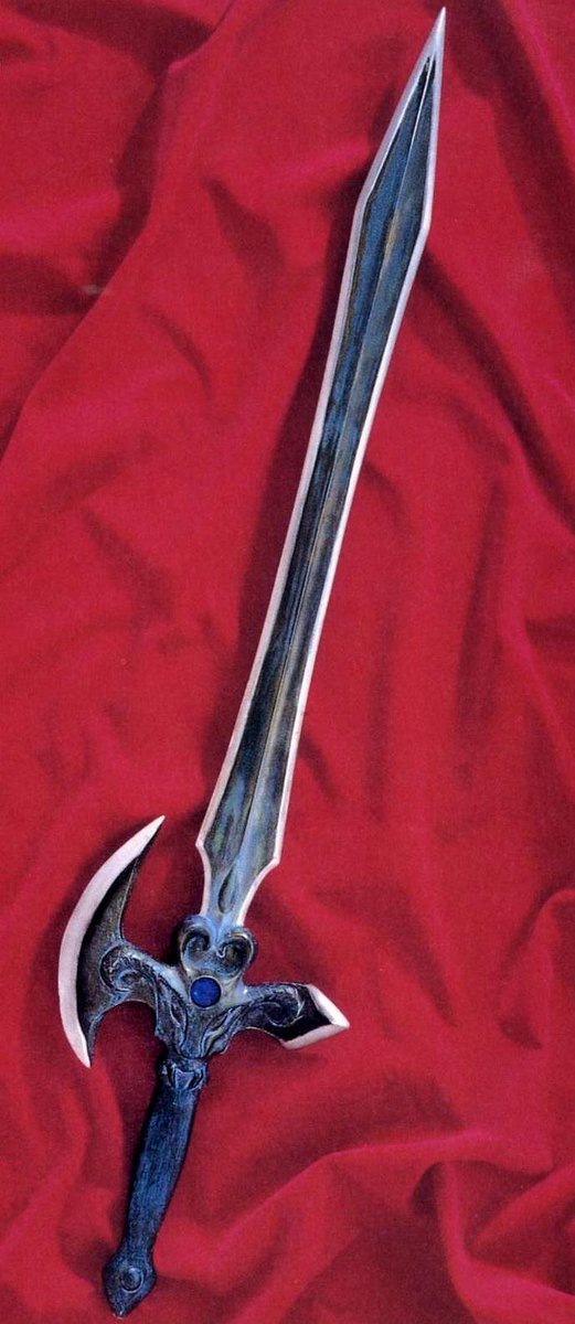 メガドラゲーム用の初期アイデア。

妖子の剣は、斧にもなる。
あのカタチはそれをふまえての物。

この【斧に紐つけてブン回す】は、後のカザンの剣となる。 