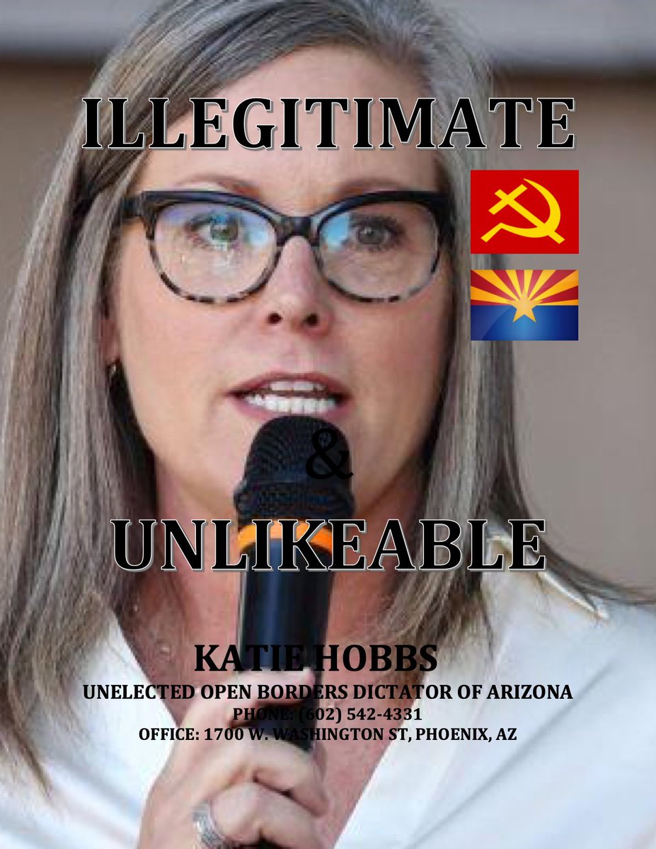 @AmericanHubener #COMMIETRADINGCARDS #Arizona #KatieHobbs #RecallKatieHobbs