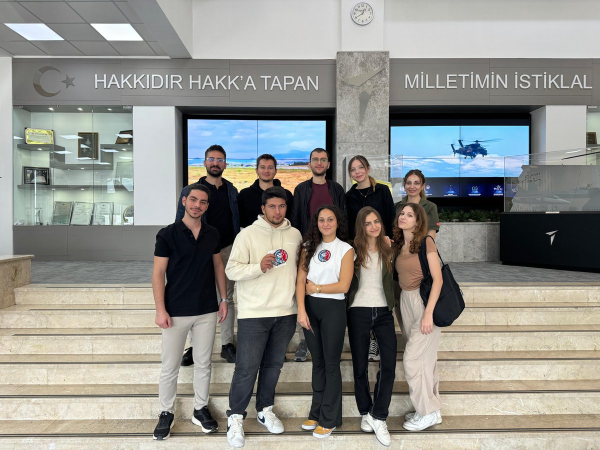 Gezimizi gerçekleştirdik!
Geziye katılan tüm arkadaşlarımıza ve bizi ağırlayan TUSAŞ’a teşekkür ederiz.
Bir sonraki etkinliğimizde görüşmek üzere! 🤗
Gelecek etkinliklerimiz için bizi takipte kalın!🙃