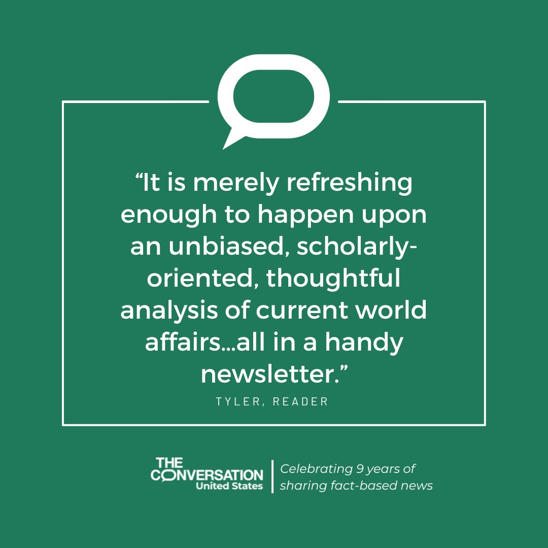 Happy 9th birthday to us! 🎂🎉

Since we launched in 2014, we’ve published almost 19,000 articles by over 13,000 experts.Thank you to our authors, donors, university members, staff – and especially to you, our readers.

🧵of some of our most popular stories: