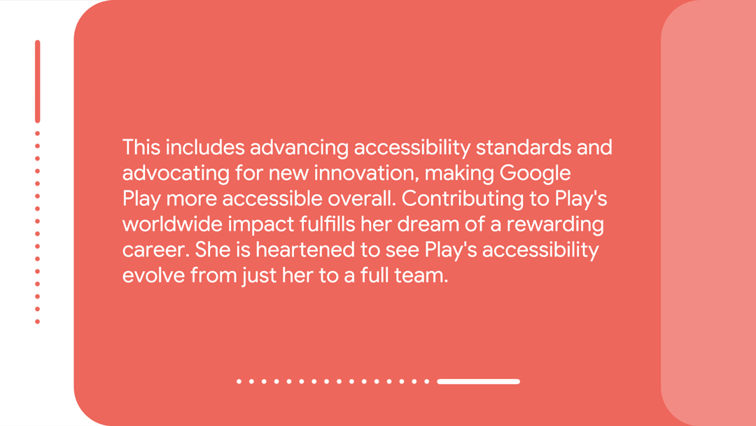 googleaccess's tweet photo. Meet Karo Caran, Accessibility Program Lead and low-vision advocate who is advancing #accessibility standards at @GooglePlay 🌟#NDEAM story 4 of 7. #Google #a11y https://t.co/Mhi2keekNr