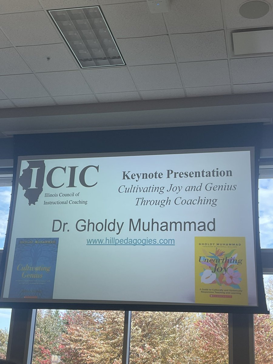 So excited to hear from <a href="/GholdyM/">Gholdy Muhammad</a> at <a href="/IllinoisCIC/">ICIC</a> !