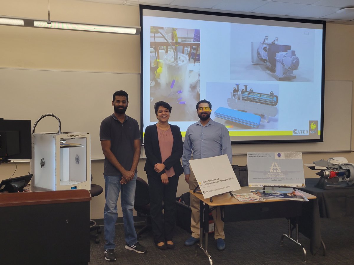 UCFCATER's tweet photo. Thanks to our @UCFCECS students who presented at UCF STEM Day! They did a great job of engaging the students in topics like aviation, clean power generation and additive manufacturing. https://t.co/8RF4fhX6oE