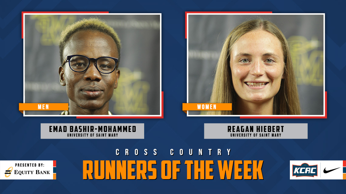 Emad Bashir-Mohammed and Reagan Hiebert, both of <a href="/USM_Athletics/">USM Athletics</a>, Earn KCAC Cross Country Weekly Honors, presented by <a href="/EQUITYBANK/">Equity Bank</a>! #KCACxc #LetsBuildEquity #LetsBuildLeaders

kcacsports.com/news/2023/10/2…

<a href="/NAIA/">NAIA</a>