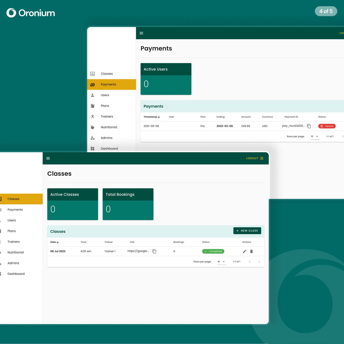 oronium's tweet photo. Another creative and perfect solution from Oronium.
With a vision for creative and flawless solutions, Team Oronium has crafted yet another beautiful dashboard for a Yoga institute in India.
#dashboard #webdevelopment #webdev #Webdesign #buildinginpublic https://t.co/8NHWVgO5NZ
