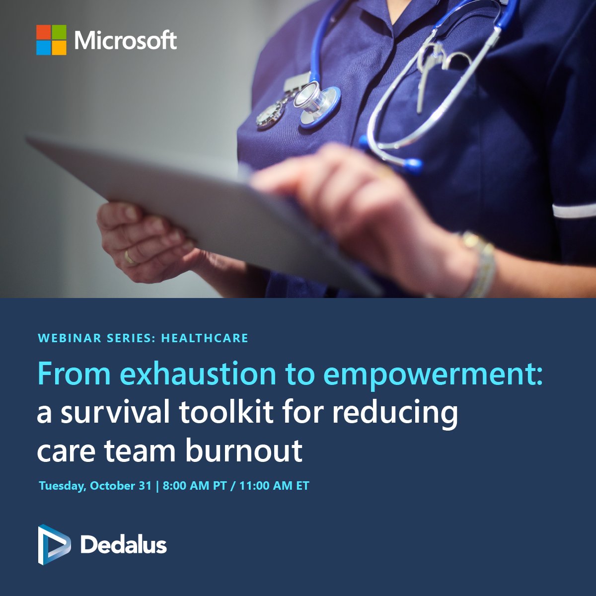 🚀 Ready to empower our healthcare heroes? Join our  𝑬𝒙𝒉𝒂𝒖𝒔𝒕𝒊𝒐𝒏 𝒕𝒐 𝑬𝒎𝒑𝒐𝒘𝒆𝒓𝒎𝒆𝒏𝒕 webinar on 10.31.23. Discover tech-driven solutions to reduce care team burnout with our survival toolkit. Register ➡️utm.guru/uf6cD 💪 #HealthTech #frontlineworker