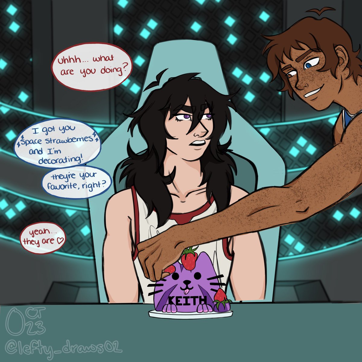 lefty_draws02's tweet photo. HAPPY BIRTHDAY KEITH ❤️✨

#2023Keithtober #keithkogane #voltron #klance #klancefanart #lancemcclain #fanart #klancecomic 

parts 1-4/5 https://t.co/2K98yx9x7F