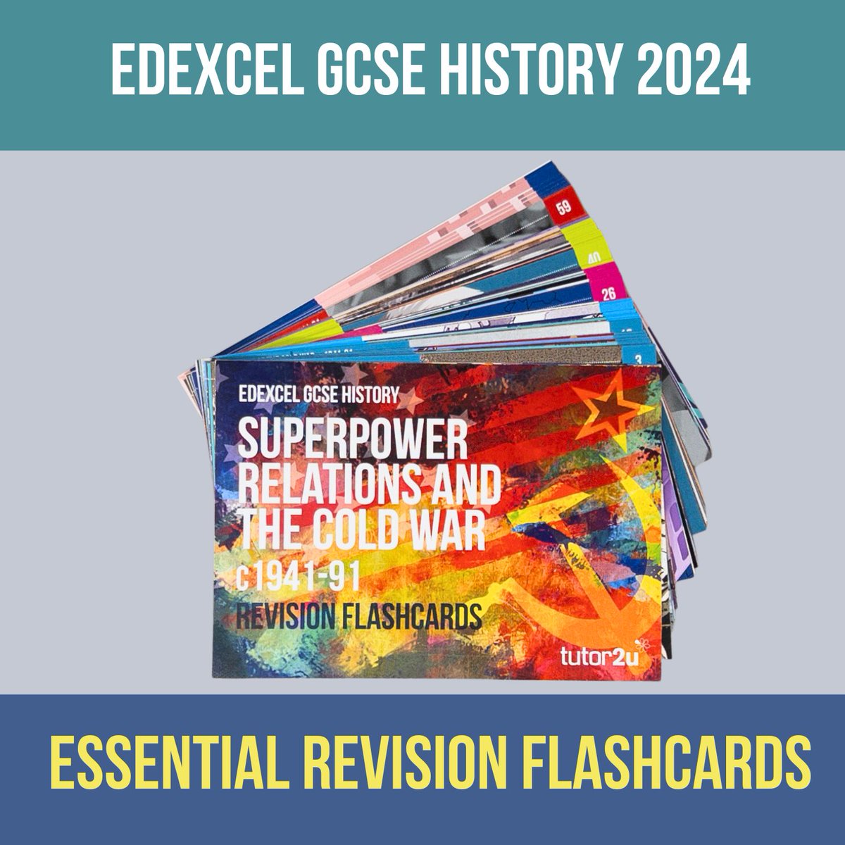 tutor2uHistory's tweet photo. Revision Flashcards for Edexcel GCSE History 2024!
Two packs now available!
More on the way
Packs available now:
🚀 Superpower Relations &amp; Cold War
💉 Medicine in Britain
Order here from tutor2u History
https://t.co/QfDiSh726N 
#gcses2024 #gcsehistory https://t.co/VWh8mqZLwi