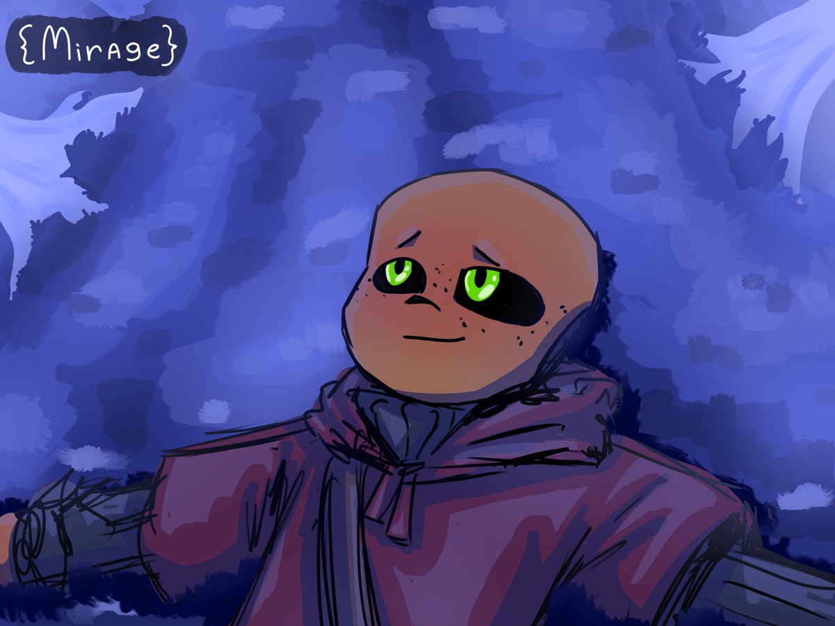 mirage_126's tweet photo. he's resting in the waterfall ^^ #Gooseberrysans #sansau #undertalewaterfall #sansOC https://t.co/rbEVdT5zpH