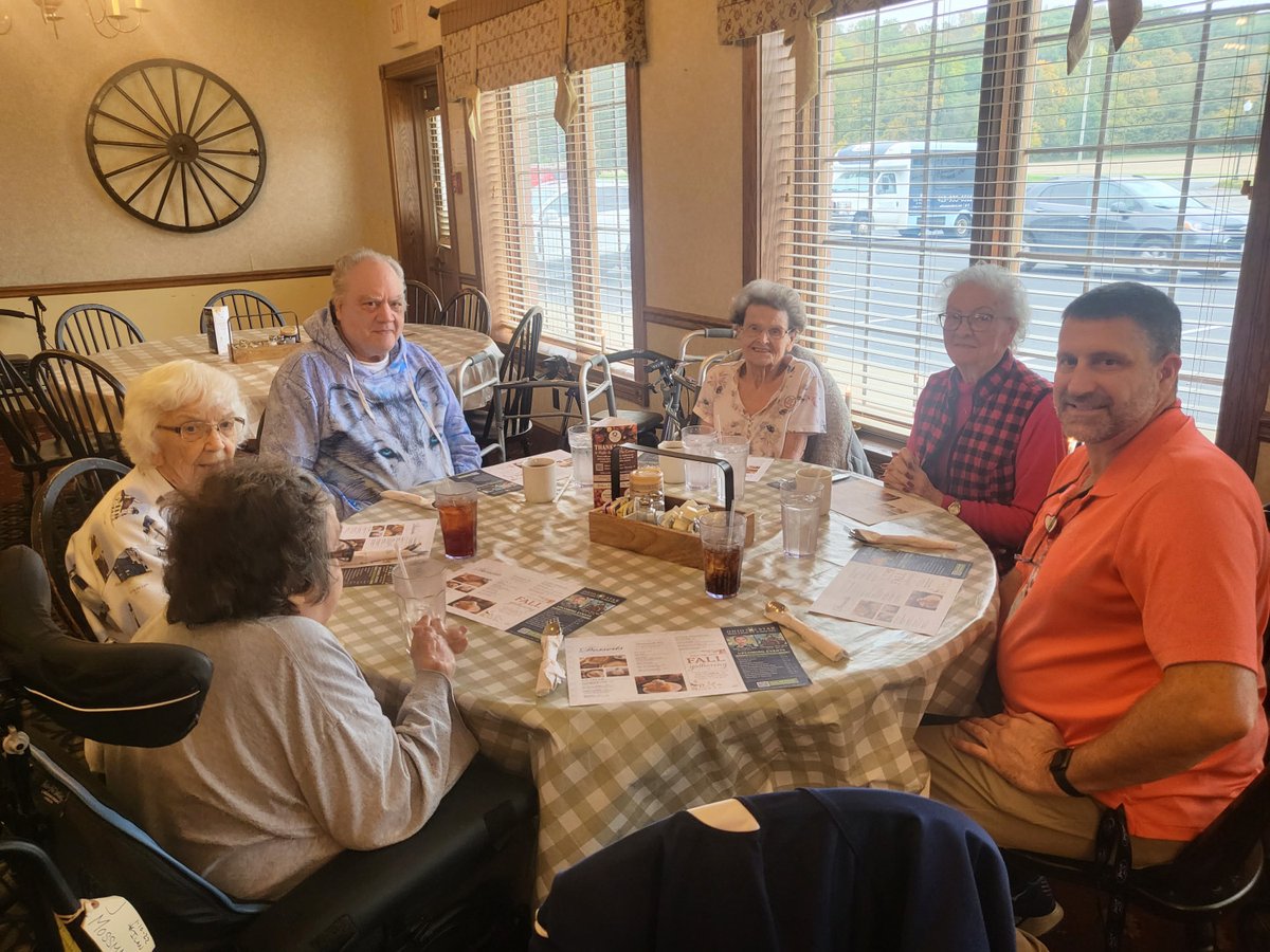 Thank you to our friends at the Der Dutchman Restaurant for hosting this week's Lunch Bunch. We enjoyed good food, fun, and fellowship.  #seniorliving