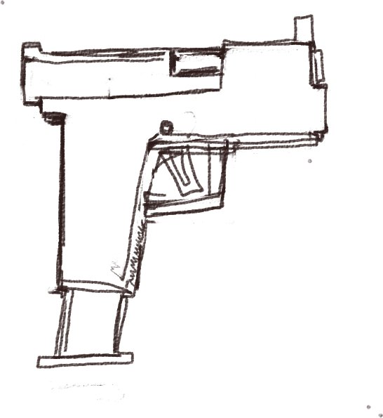 「Pistol design」|mossaのイラスト