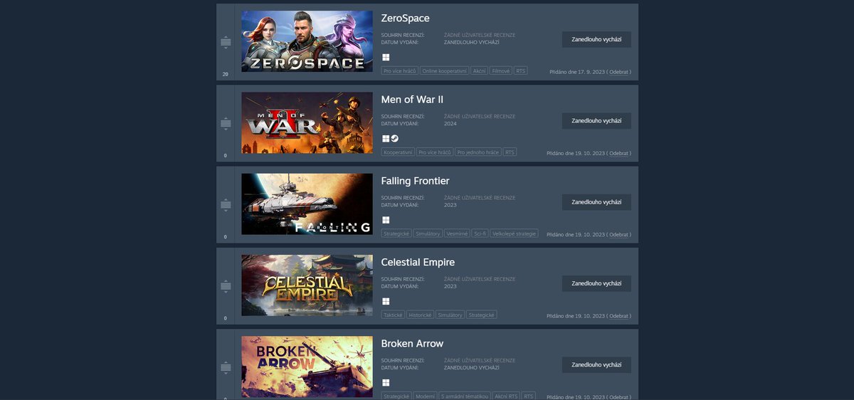wansawer's tweet image. Waiting and being excited for all of those RTS games. I want them all. 🙂😀☺️

#fallingfrontier, #zerospace, #menofwar, #menofwarii, #menofwar2, #brokenarrow, #homeworld, #homeworld3, #stormgate, #godsworn, #manorlords, #tempestrising, #rts, #strategygames,