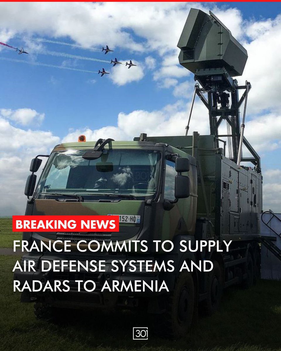 France will supply Armenia with air defense systems and radars in a deal announced today by France's Minister of Armed Forces, Sébastien Lecornu.

France has finalized the sale of three Thales Ground Master 200 (GM200) radars and signed a memorandum of understanding for France's