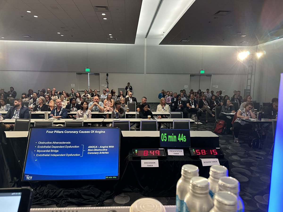 Full house at the TCT Nurse-Tech Synposium this morning. Awesome discussions on coronary and vascular procedure and care so far. #TCT2023