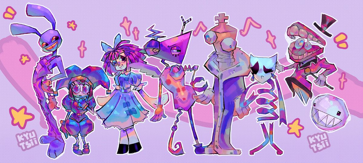 kyutsii_'s tweet photo. Circus gang 🎪 #TheAmazingDigitalCircus https://t.co/6t7KLwSlG1