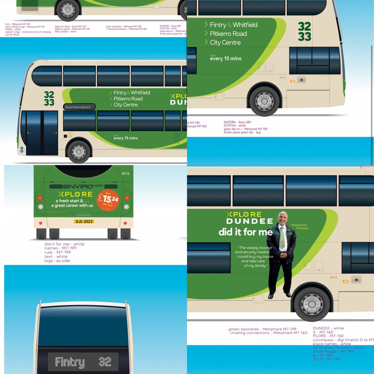 Low emission double deckers are coming to @xploredundee to improve our reliability and give our customers more space on the busy 32/33. Our drivers and their stories will feature on the livery designs too. 

Read more on our updated pledge to the city 👉 xploredundee.com/NextSteps