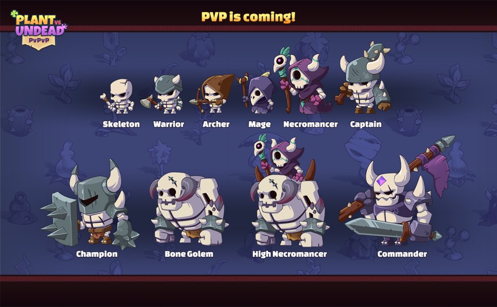 PVU PvPvP mode is in the final stages and gearing up for release. Let's take a look at the Undead system of the upcoming PVP! ⚔️ Prepare for the ultimate showdown with these formidable Undead army! t.me/pvuOfficialCha…… discord.gg/pvulegacy #P2E #plantvsundead @vs_nft