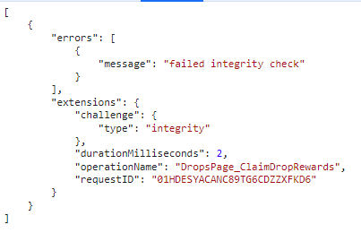 NuggetsDN's tweet photo. @TwitchSupport getting a GQL error when trying to claim D4 transmog: https://t.co/AWtgcF9AKI
