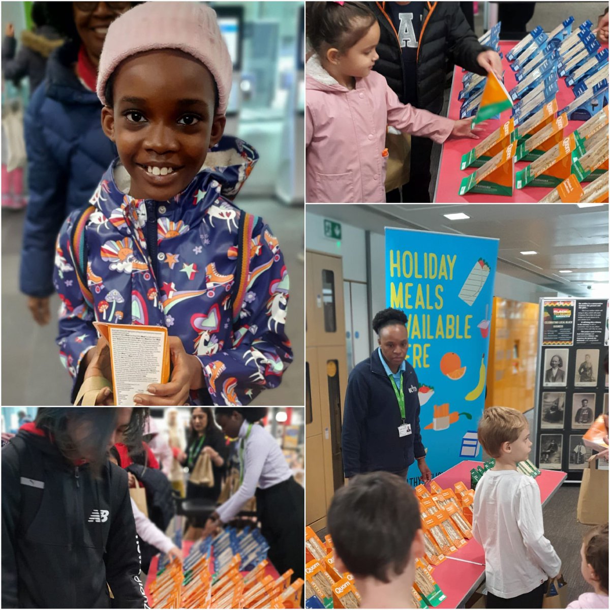 WoolwichLibrary's tweet photo. Free Holiday Meals for children today provided by @GLL_UK, @Royal_Greenwich & @GCDAUK at #WoolwichLibrary! Great nutritious food provided for all π₯ͺ Come along Monday-Friday at 12pm throughout this #HalfTerm! π #ReadAndFeed @Better_UK #HealthyEating @greenwichlibs https://t.co/uLDNDhwqI5