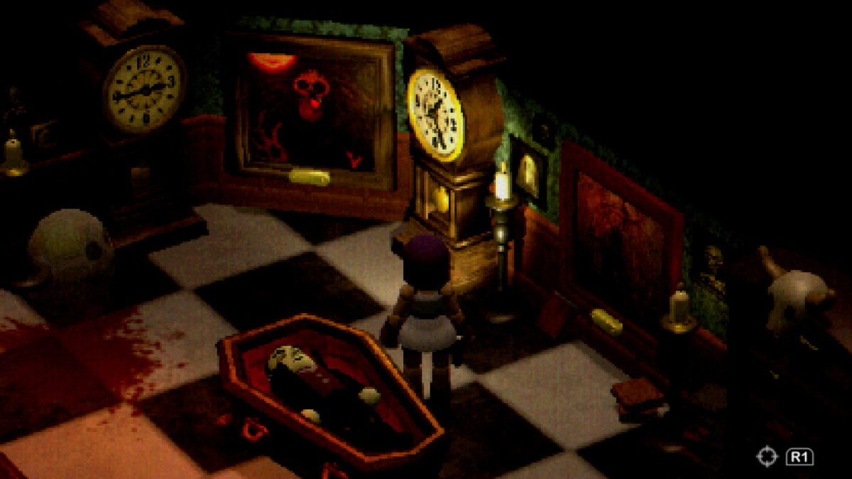 SFBDim's tweet photo. Four newly released screenshots of our survival horror game, Crow Country.  The submarine, the haunted manor, the games arcade, and the fairy pond.
info and links here: https://t.co/UTIpysZawo https://t.co/UlOScAhF6A