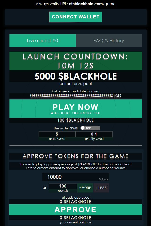 eth_blackhole's tweet photo. @davidgokhshtein buying the #blackhole 🕳️
GAME LAUNCH IN 10 MINS! @eth_blackhole 
https://t.co/eonER8gZJc https://t.co/0Xe38jnbWI