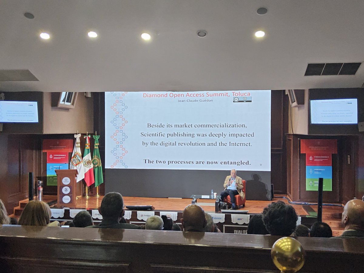 En este momento en la Cumbre Global sobre #AccesoAbiertoDiamante
Conferencia Magistral de Apertura “La ciencia como bien común”
Jean-Claude Guédon <a href="/jcdrg/">jean-claude Guédon</a> Profesor honorario, Université de Montréal <a href="/UMontreal/">Université de Montréal</a>
Únete ahora 👉 youtube.com/live/XDfindcSf…
#CumbreAADiamante #GlobalOASummit