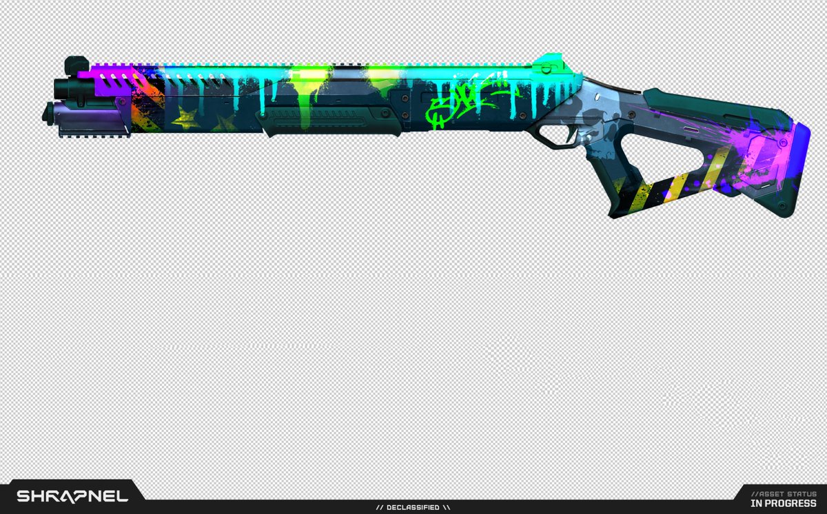 TheCatalystOG's tweet photo. If you aren't making your weapon drip a priority, are you even a gamer?

These @playSHRAPNEL skins are looking dope af.

Which of the Shrapnel skins below is your fav?

#1, #2, #3, #4 https://t.co/yT1L1UDlAC