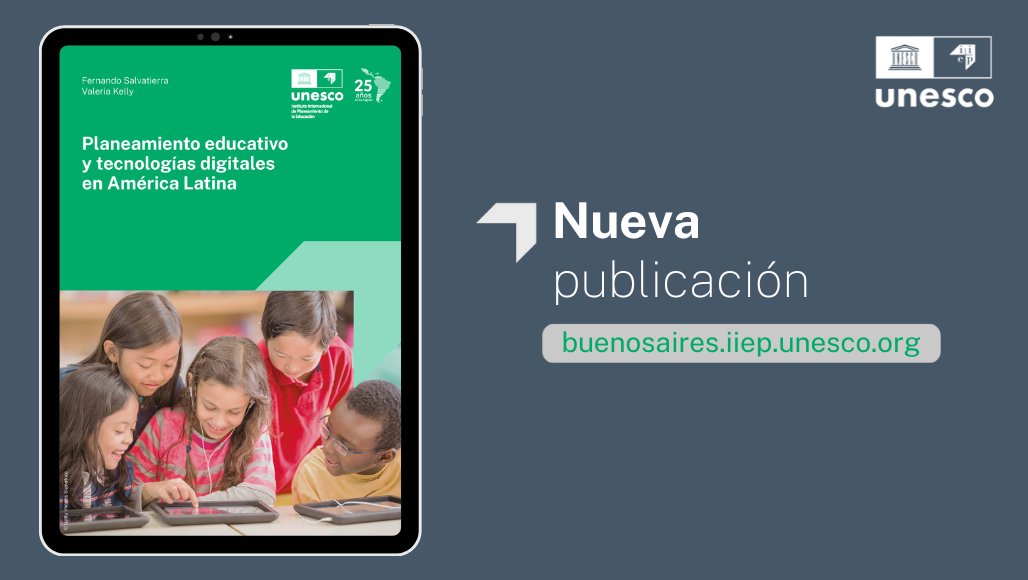 📄 Nueva publicación: “Planeamiento educativo y tecnologías digitales en América Latina” 📲🌎 ✍️ Por @SalvatierraFer y @valeriakelly Acceda al documento completo, disponible en español, portugués e inglés ➡️ bit.ly/46z0Edy