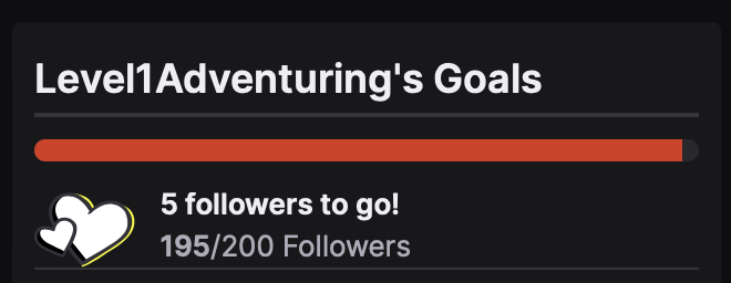 We're so thankful to be pushing our goals into and past the 200's!

Youtube: 200+ Subscribers
TwiX: 260+
Twitch Hours: 250+

Our Twitch Followers are sitting just under that mark at 195!

If you're looking for new #ttrpg content creators, consider following us!

#wipwednesday