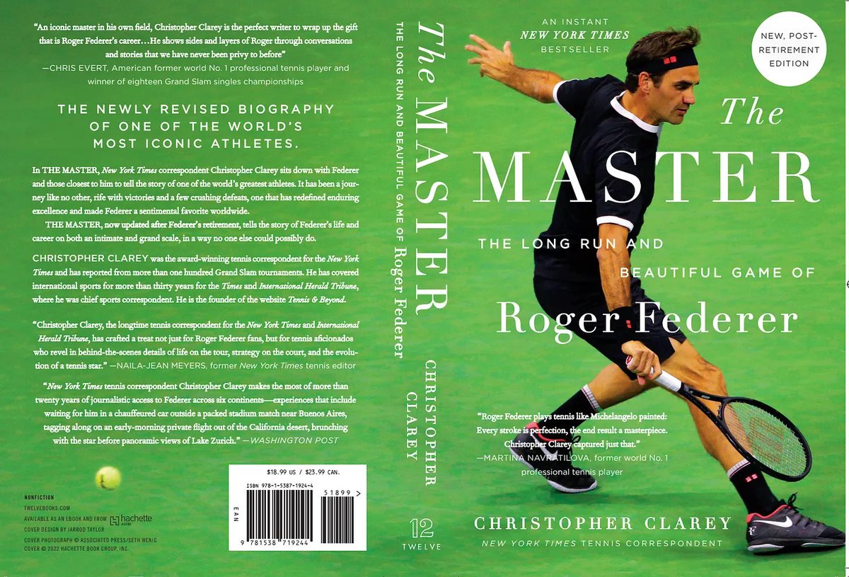 After Roger Federer's retirement, I spent several months updating & writing substantial new material for THE MASTER Delighted to announce a new version of the book will be released for the holiday season on Dec. 12th For me, it's the definitive version amazon.com/Master-Long-Be…