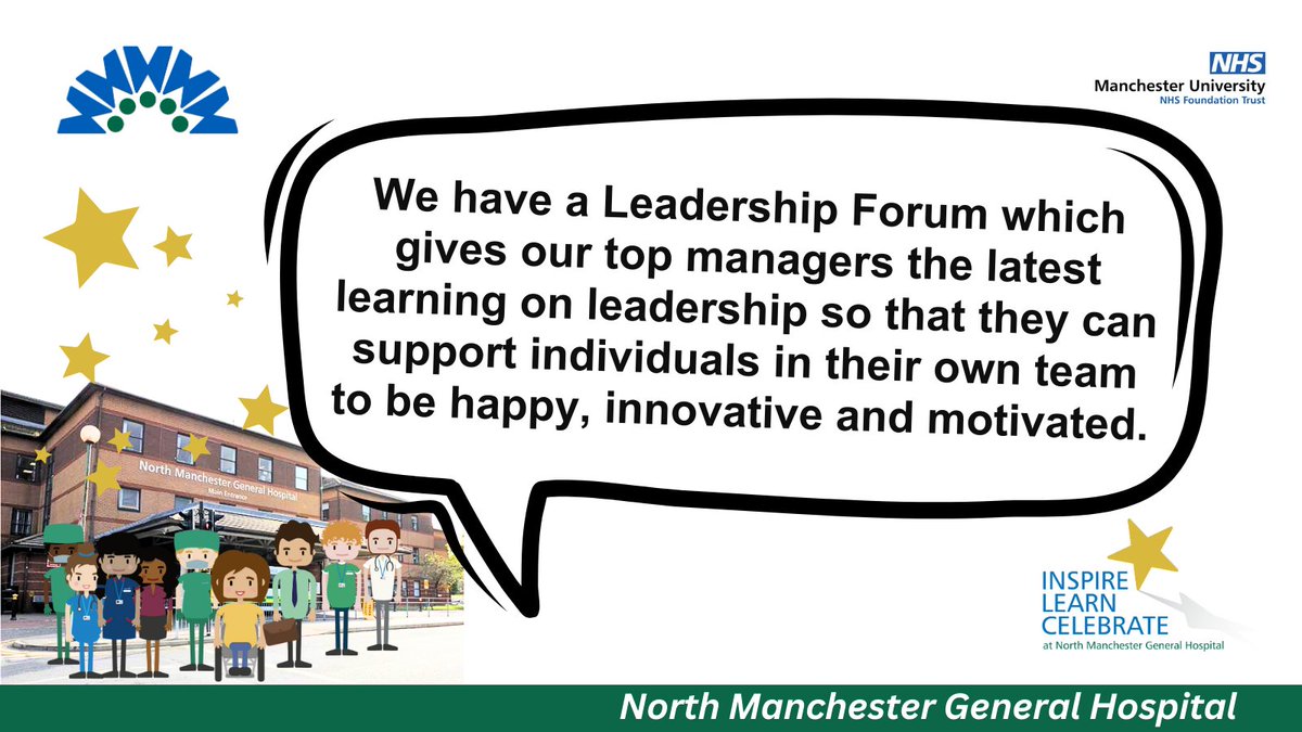 We’re really proud of our senior managers who lead teams and are motivated to deliver great care. We’re talking about all the positive things about our hospital as we encourage continuous dialogue. #teamNMGH #NHSsurvey