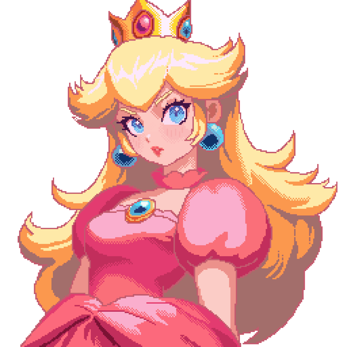 aurakera's tweet photo. Princess Peach - Sketch Vs Final https://t.co/7Socp7oYEH