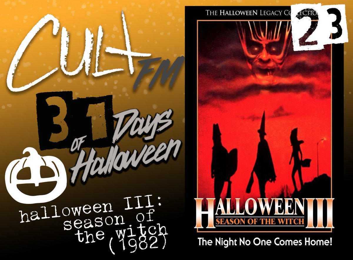 CultFMpod's tweet photo. Day 22 of the #CultFMHorrorChallenge is 1982's 𝐇𝐀𝐋𝐋𝐎𝐖𝐄𝐄𝐍 𝟑: 𝐒𝐄𝐀𝐒𝐎𝐍 𝐎𝐅 𝐓𝐇𝐄 𝐖𝐈𝐓𝐂𝐇 🎃

Don't forget to let us know your thoughts on this #Horror flick!

#31DaysOfHorror #31DaysofHalloween https://t.co/2CEwZvAxUl