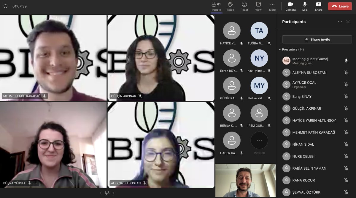 KaleLabBiophys's tweet photo. It was a wonderful webinar Asst. Prof. Seyit Kale had presented. 👏 

Thanks to everyone who has participated and has worked on the organization. 👨‍💻👩‍💻 @gtubeng https://t.co/PM93X6F3RC