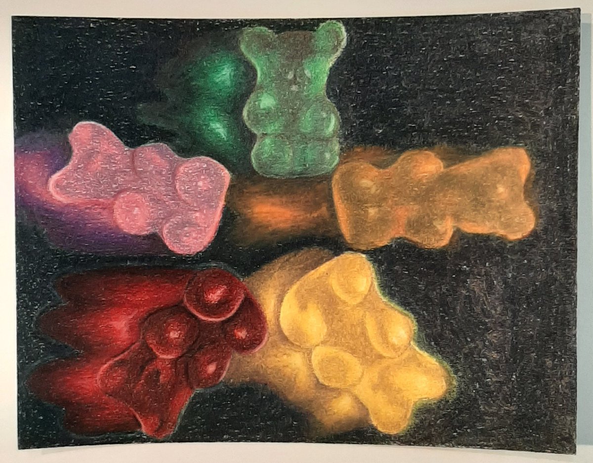BHSVisualArt's tweet image. Colored pencil on paper byDrawing & Painting student Sarah Leslie