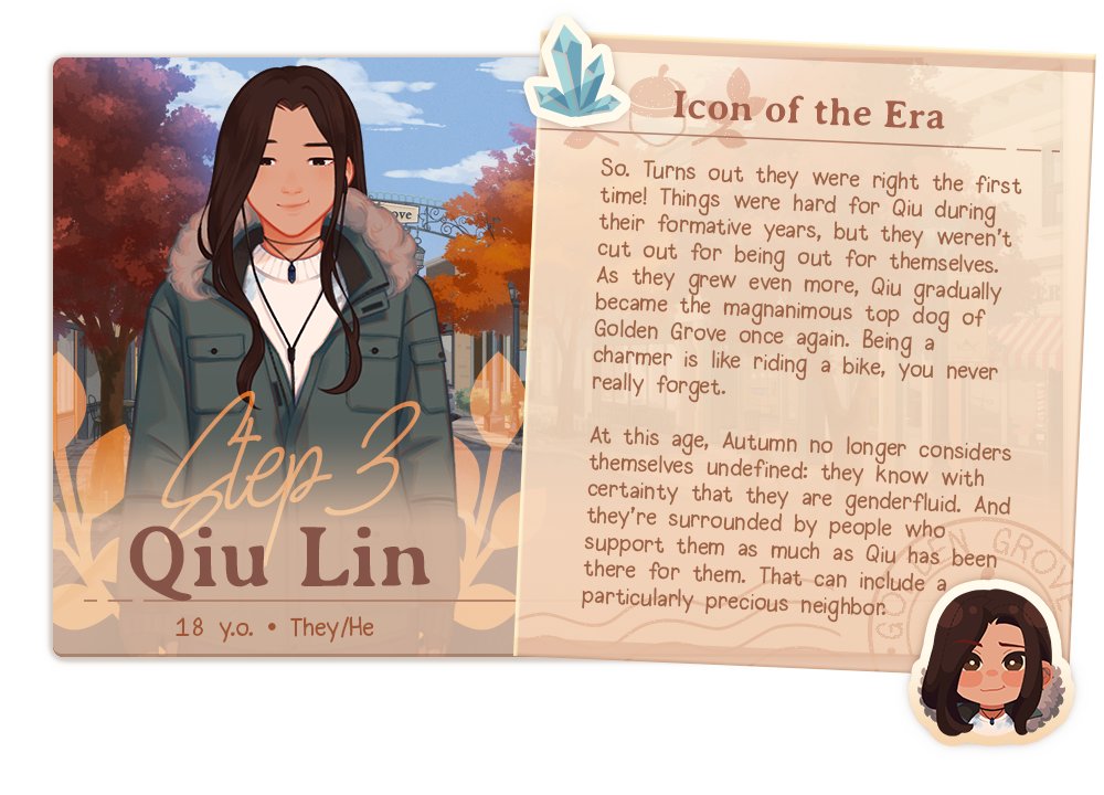 Qiu Lin is one of two leading characters you can befriend or romance in ...