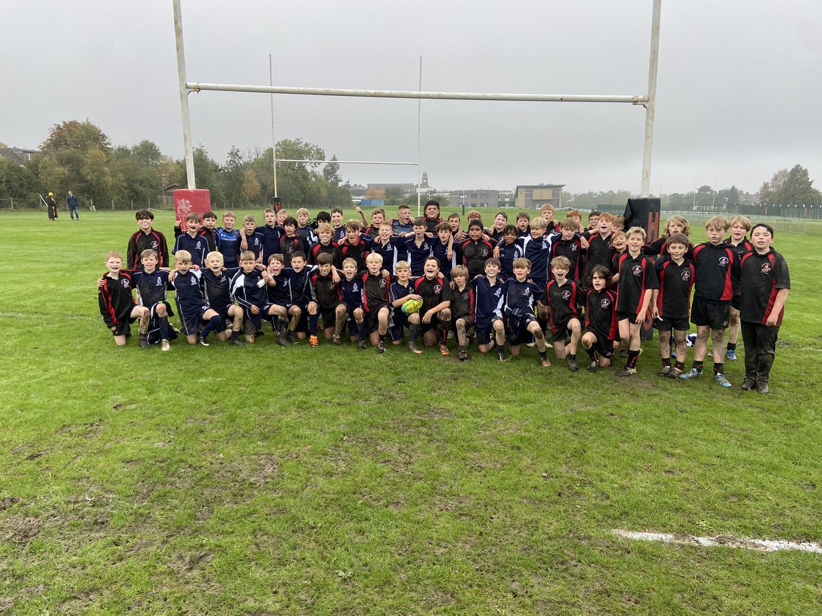 Well done to the HGS and the <a href="/PrinceHenrysGS/">Prince Henry's Otley</a> year 7 boys rugby teams. Some great rugby in very muddy conditions.