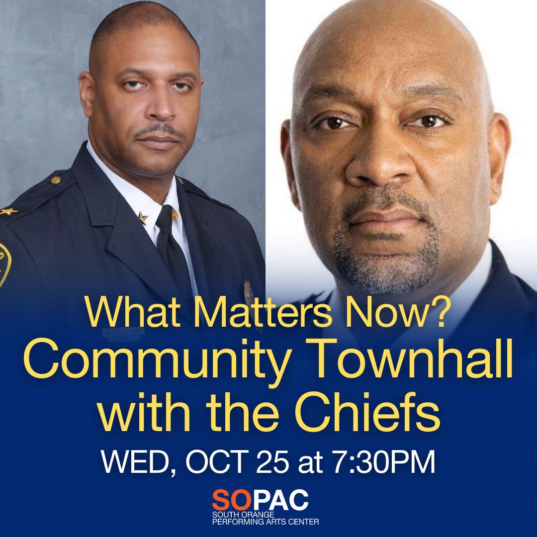 SOPAC is proud to sponsor this townhall discussion with the SOMA Police Chiefs and to give the community the opportunity to learn about and engage with their leaders of law enforcement. Join us at SOPAC on Wednesday at 7:30pm!