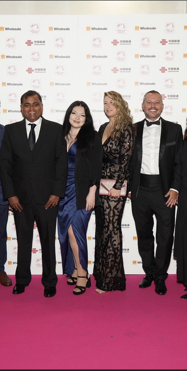 cj_pompey's tweet photo. My wonderful colleagues an I, on the red carpet at an awards dinner/gala last week at the conference we were attending. Considering we had to battle gale force winds and side ways rain to get there, I don’t look like too much of a drowned rat 😂🙈🤔 #idoloveasparklydress #workdo https://t.co/XHxopTYSdd