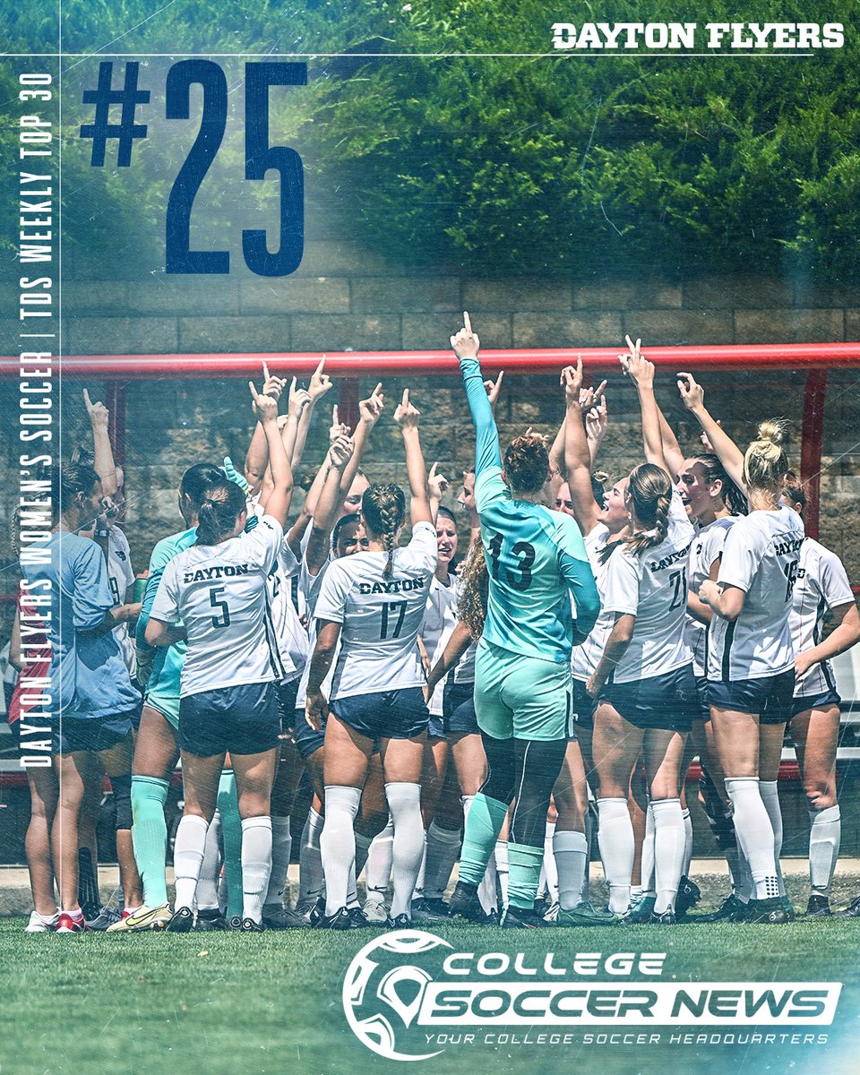 Movin' on up! 

The Flyers move to 2⃣5⃣ in the latest <a href="/csoccernews/">College Soccer News</a> Top 30 poll!

#GoFlyers // #UDWSOC