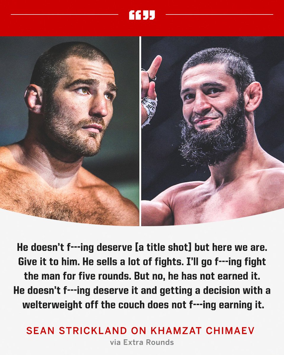 espnmma's tweet image. The champ feels Chimaev shouldn't be his next opponent based off of his performance at #UFC294 😳
