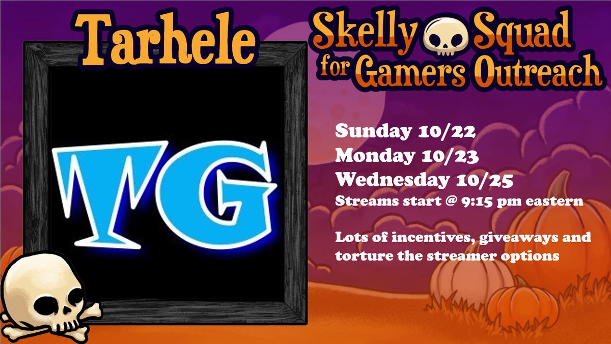 Join us for day 2 of fundraising for <a href="/GamersOutreach/">Gamers Outreach</a> Lots of giveaways, including Necrom codes tonight (open to all platforms). Live around 9pm est with some <a href="/TESOnline/">The Elder Scrolls Online</a> PvP and dungeons. Join us.
#ESOFam #SS2023 #CommunityNotCompetition
twitch.tv/tarhele