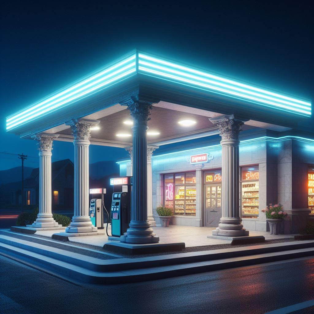 MestizoKarf's tweet photo. #DALLE3 #AIart #TulareCounty
Gas Station (Exeter, California). #ExeterCA #SanJoaquinValley https://t.co/jmh0EPTy8C