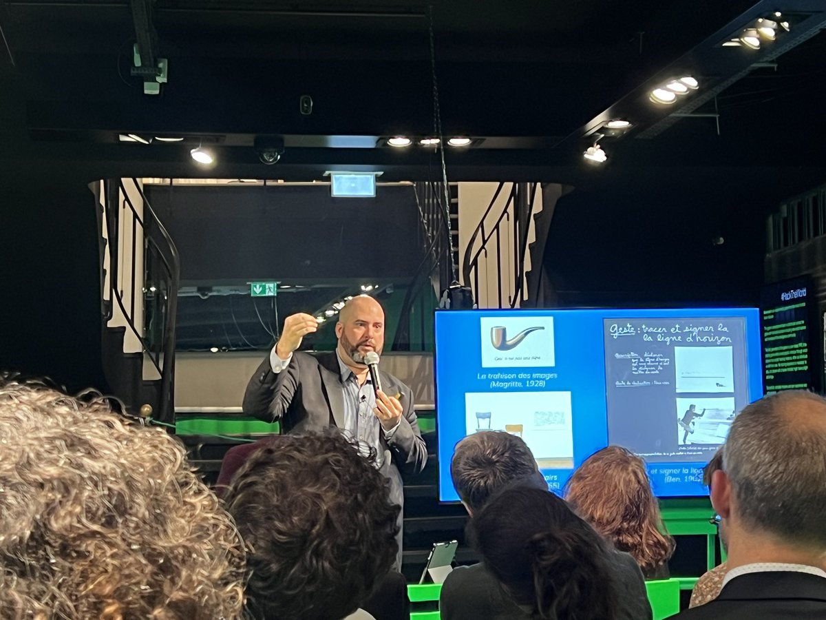 johnkarp's tweet photo. Congrat to @KreyptMusicNFT, @corinnebedrosia and Samuel Sané for this amazing meet-up @NFTFactoryParis ! I learned a lot about conceptual art ! https://t.co/YA1ggaq09C