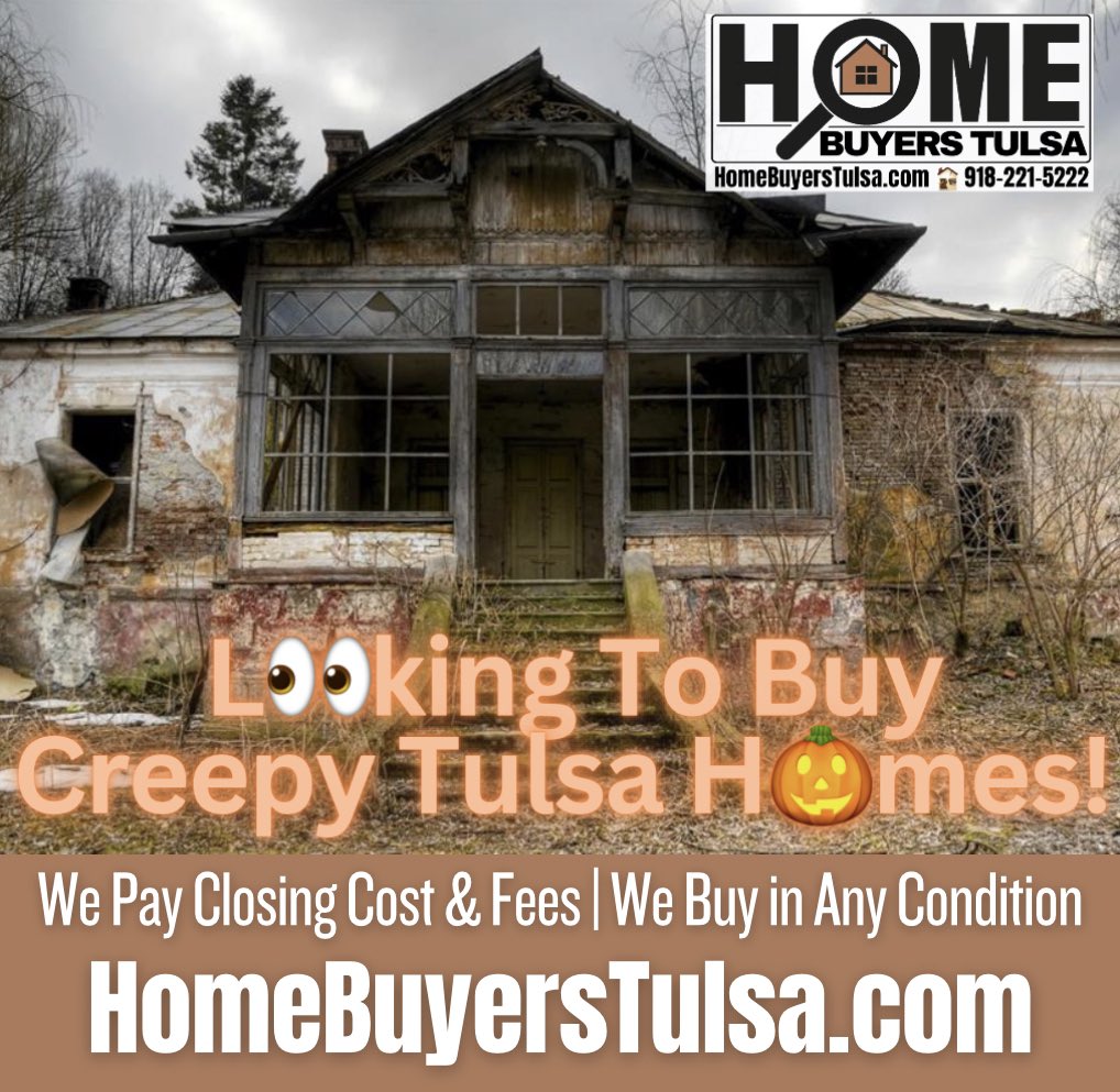 HMBuyers's tweet photo. L👀king to Buy 
Creepy Tulsa H🎃mes!
https://t.co/QeJ3Olrl1z 
or 918-221-5222 https://t.co/K3uqiBYGmE